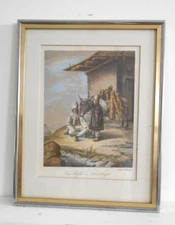 GERMAN FRAMED PRINT EINE IDYLL AUS LIEBENBURGEN  FRAMED # 4052 # 100