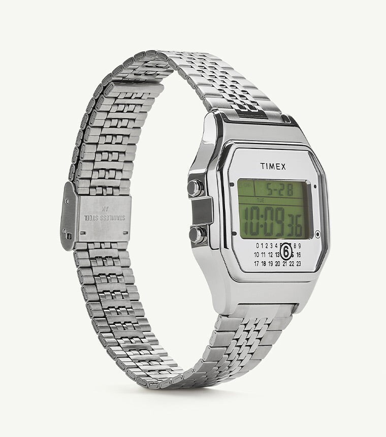 Timex MM6 Maison Margiela T80 Steel Watch In Hand Authentic