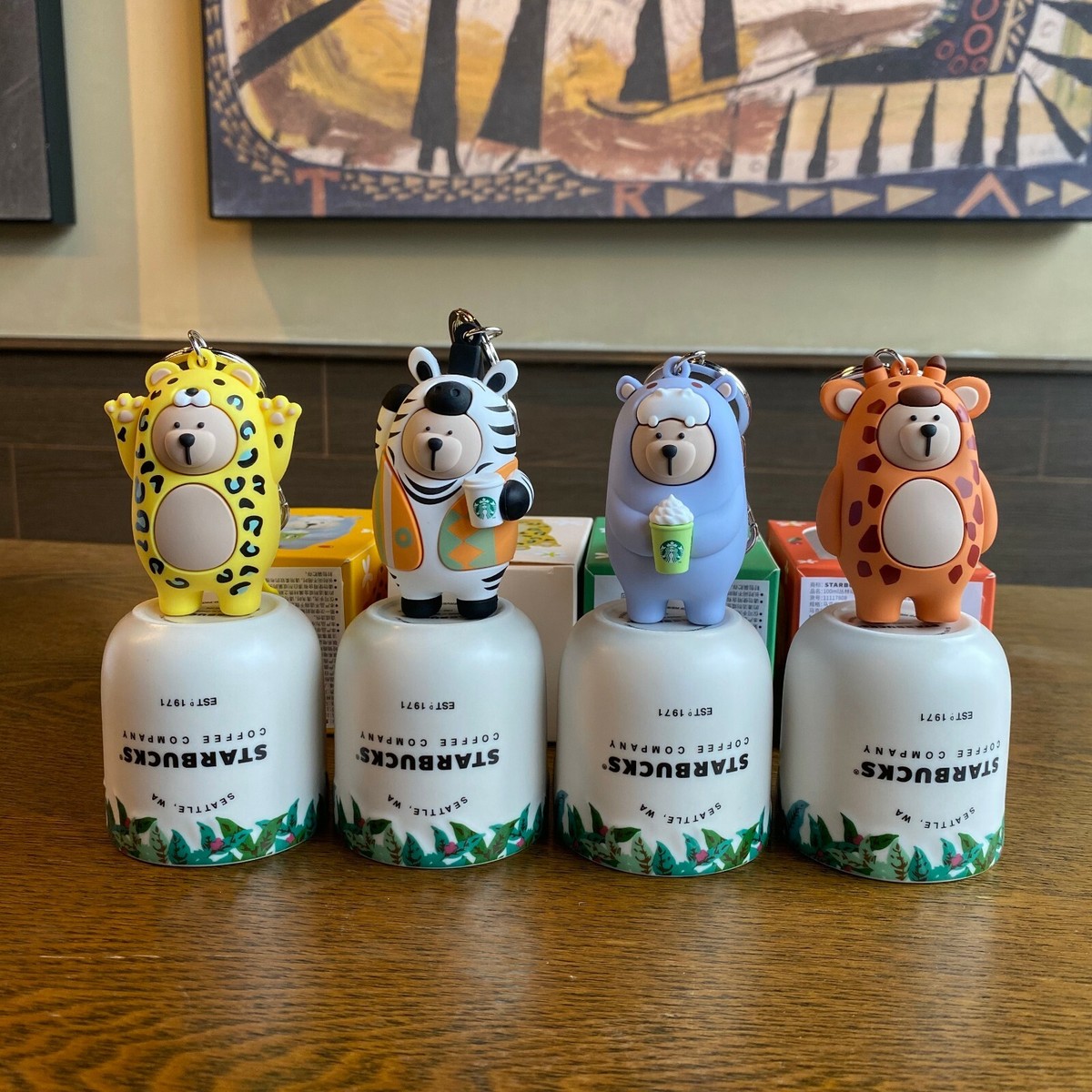 2020 China Starbucks Africa Jungle Animal Mug 100ml Coffee Cup +