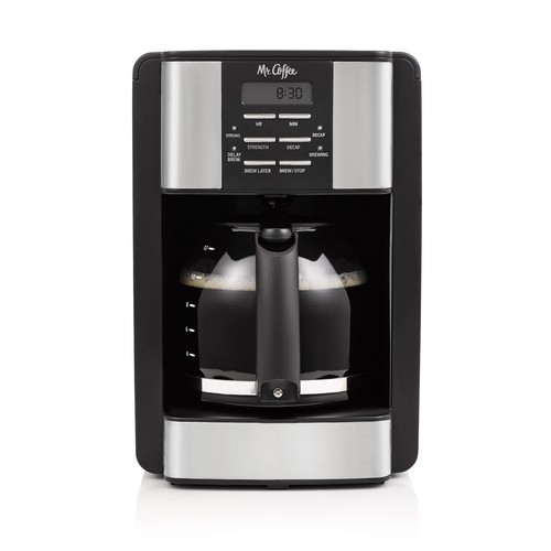 Mr. Coffee 12 Cup Speed Brew Coffee Maker with Decaf Function Delay Brew Feature