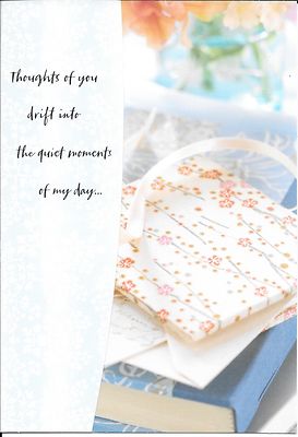 Thoughts Of You Drift Make Me Smile Love & Romance Hallmark Greeting Card