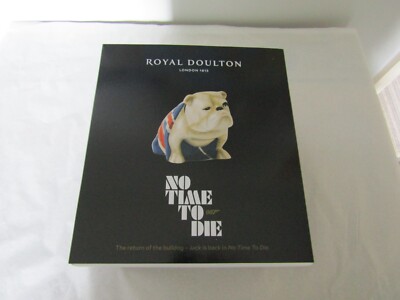 Rare Royal Doulton Jack the Bulldog 007 No Time to Die James Bond BNIB