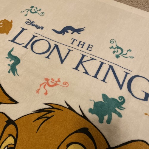 Vintage Disney The Lion King Simba Beach Towel 58”x30” NEW - Picture 7 of 9