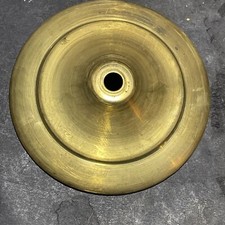 4 3/8 unfinished solid brass spun vase cap