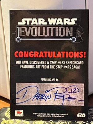 Topps Star Wars Sketch Card R2-D2 Darrin Pepe AP | eBay