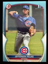 2023 Bowman JEFFERSON ROJAS 1st Rookie #BD-70 SKY BLUE #475/499 Chicago Cubs RC