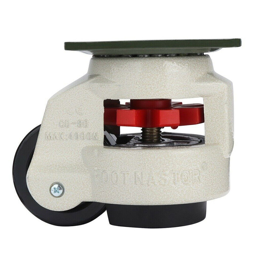 4x Castors Wheels Heavy Duty Swivel Workbench Levelling Castor MAX
