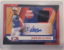 2021 Elite Extra Edition Juan De La Cruz Autograph Jersey RC Auto