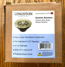 Kingston Brass KBS100 Made To Match 3-1/2" Basket Strainer - Brass