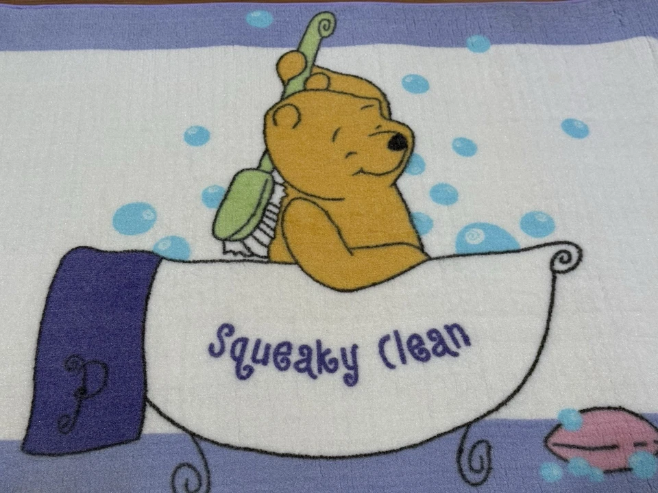 Alfombra Disney Winnie The Pooh lavanda/multi 24 pulgadas x 36 pulgadas ~ nueva sin etiqueta Foto 3 de 4