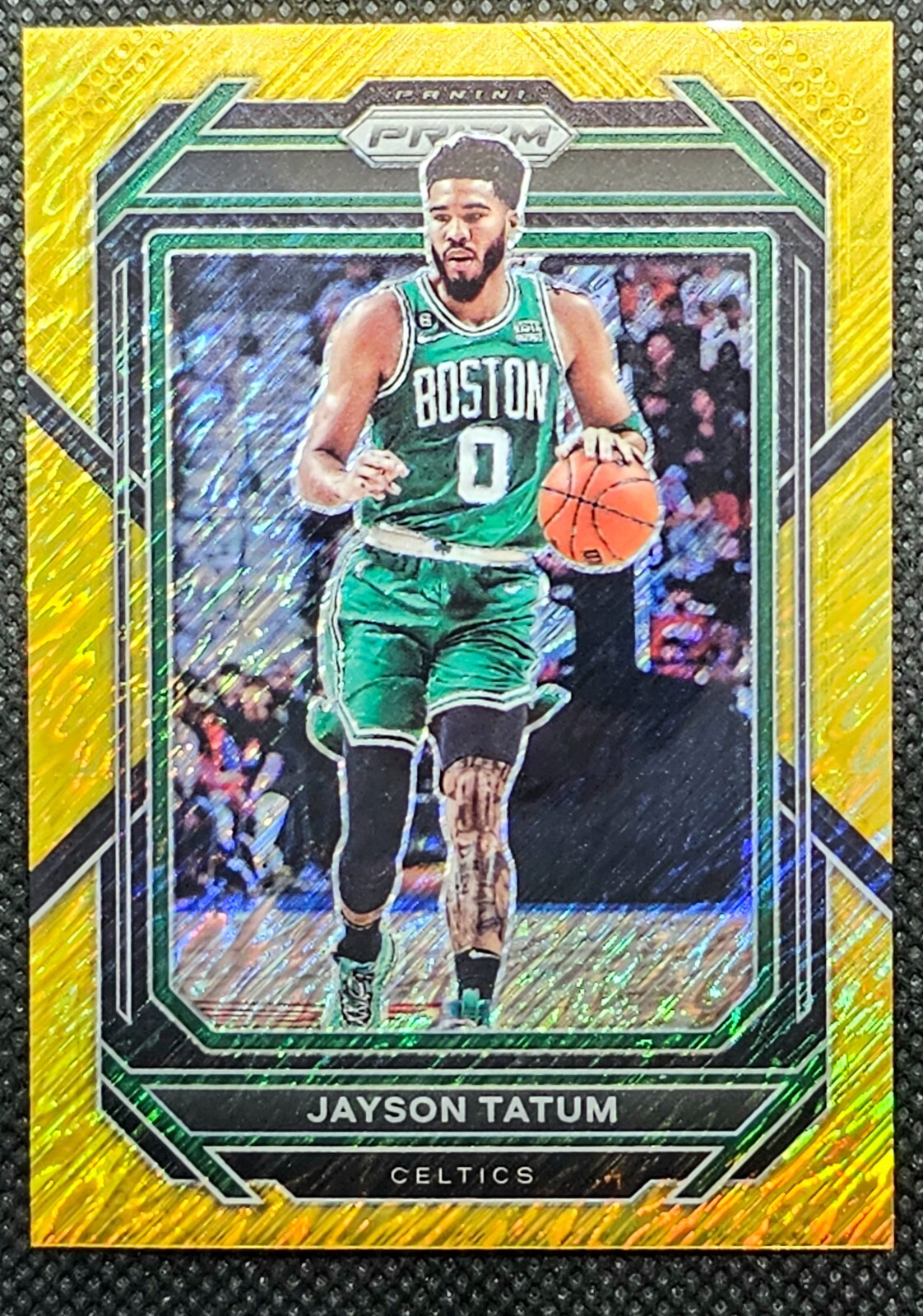 2022-23 Panini Prizm FOTL #17 JAYSON TATUM GOLD SHIMMER PRIZM 10/10 RARE CELTICS