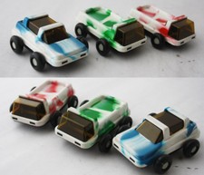 3X VERY RARE VINTAGE 80'S GRECOSTYL SPACE VEHICLES 3" GREECE GREEK NEW NOS