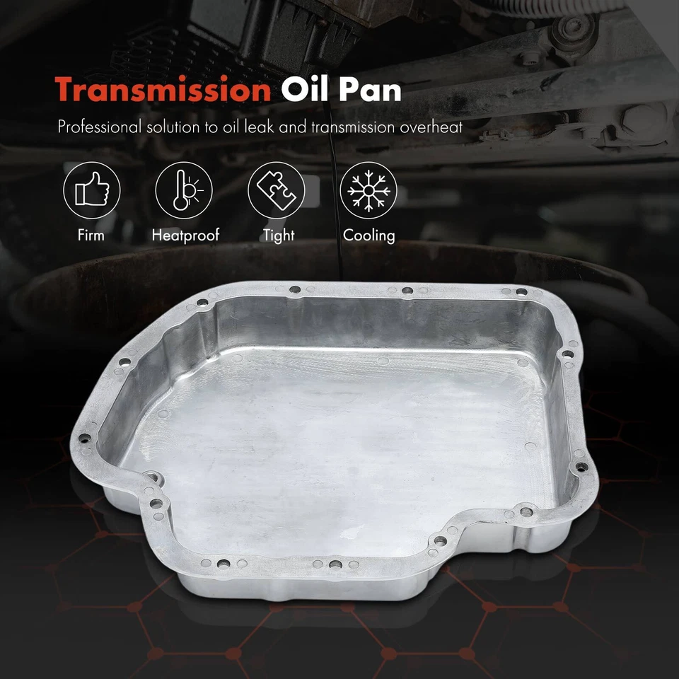 Pan de aceite de transmisión de aluminio para Chevrolet Camaro 1968-1978 Corvette Cadillac Foto 3 de 4