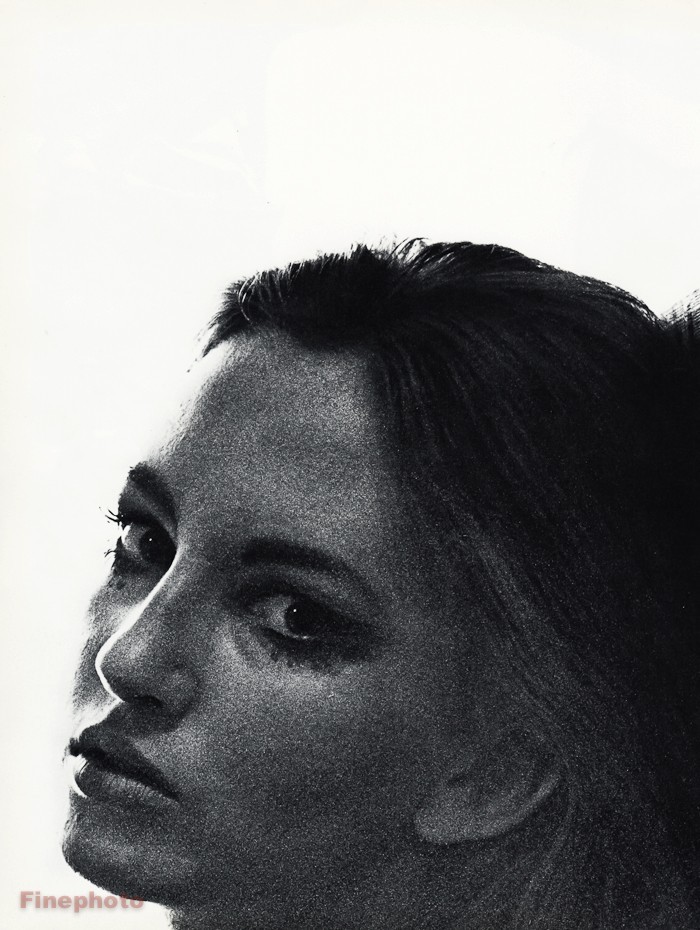 1967 Vintage SAM HASKINS Female Portrait Makeup Woman Photo