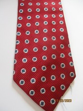 Jos A Bank Red Silk Neck Tie