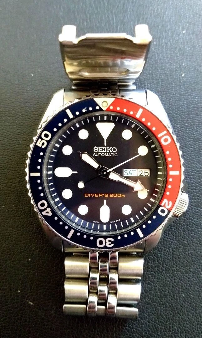 Seiko divers Pepsi men's quartz 80s 7548-700B Working Japan