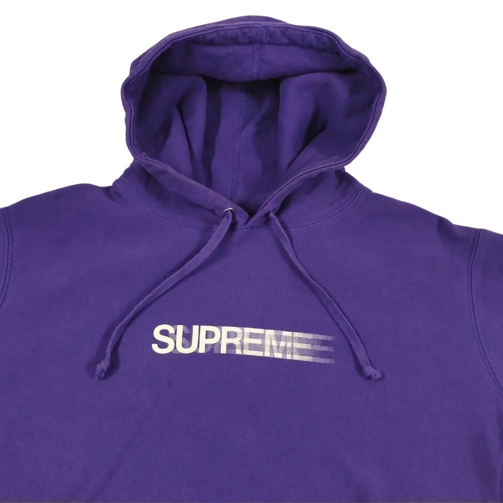 SUPREME 20SS Motion Logo Hooded Sweatshirt purple L Genuine 