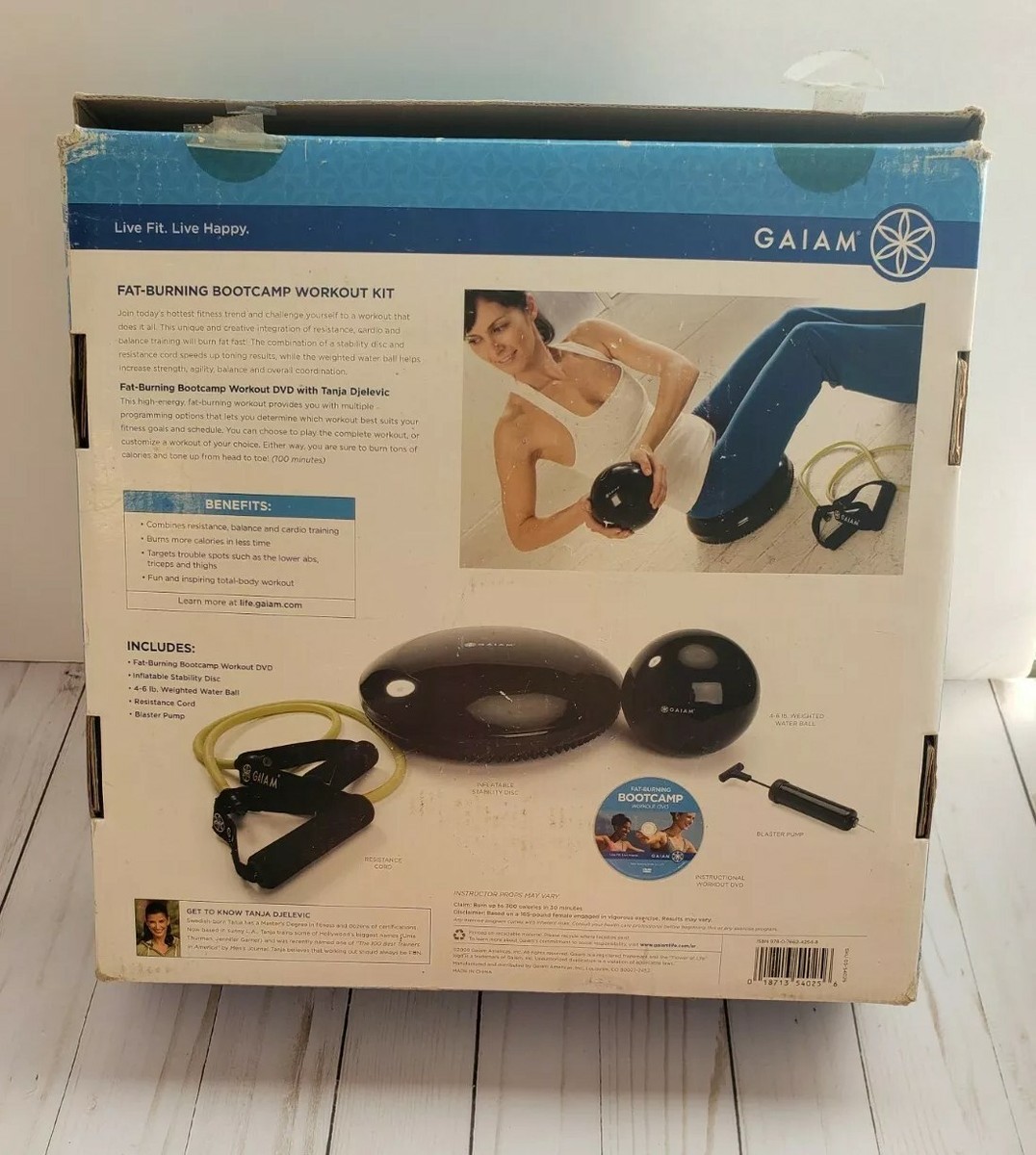 Gaiam Fat Burning Bootcamp Workout Kit Exercise Tools NO DVD