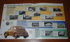 1945-98 History Of The Vw Beetle Brochure Volkswagen Bug 1500 Us Brazilian Rally