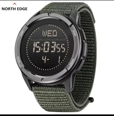 Orologio al quarzo digitale North Edge Alps Tactical con bussola e impermeabile
