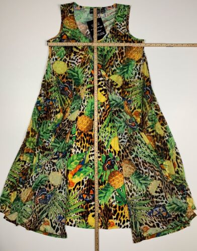 Attitudes By Renee Maxikleid Jungle Taschen Stretch Mesh Damen L Petite Neu - Bild 4 von 13