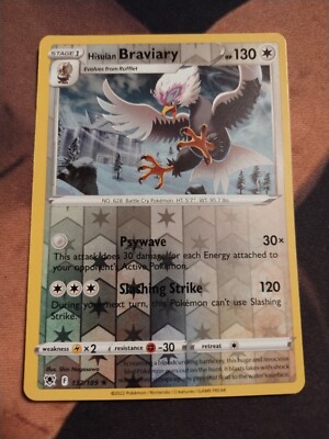 Hisuian Braviary 132/189 reverse holo Pokémon