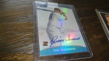 2004 BOWMAN'S BEST DIONER NAVARRO  AUTOGRAPHED BASEBALL CARD