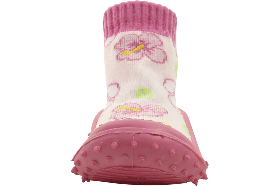 Skidders Infante Niño Niña Antideslizante Hibisco Lanzamiento Rosa Tenis Zapatos Foto 2 de 4