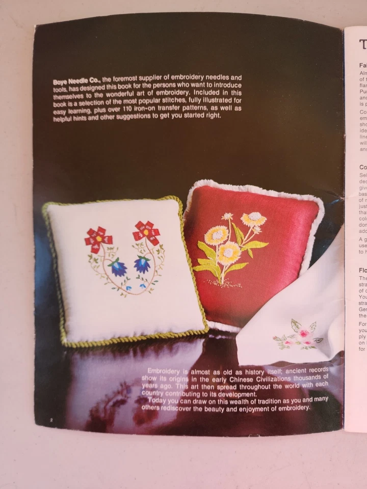 VTG 1975 I Taught Myself Embroidery Book 110 Transfers Mushrooms Anthropomorphic - Image 3 of 4