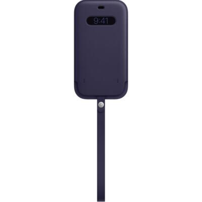 Original Apple iPhone 12 Pro Max Leder Hülle Case mit MagSafe - Deep Violet