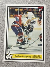 1990-91 7th Inning Sketch OHL Nathan LaFayette Kingston Frontenacs #63 🏒🔥