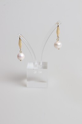 Aretes perlas barrocas color rosa Acero Inoxidable Baño Oro Regalo Para Mujeres 
