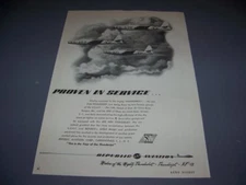 VINTAGE..1948 P-84 THUNDERJET  ..ORIGINAL SALES AD...RARE! (860N)