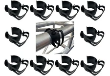 10pcs SET - Black SNAP Clamp - Cable Management Clamp for 48 mm to 51 mm (2")