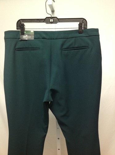 Worthington Womens Modern Fit Slim Leg Stretch Dress Pants Green Size 16 Short - Picture 5 of 5