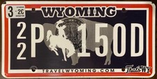 2020 ‘s WYOMING License plate
