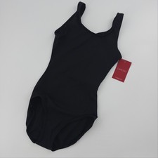 Capezio Girls Black Tank Leotard TB142 Dance Gymnastics Size Small NWT