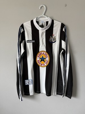 Newcastle United SHEARER ニューカッスル ゲームシャツ Alan Shearer Newcastle United New Men's Retro Long Sleeve Soccer