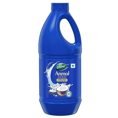 Dabur Anmol Gold 100% Pure Coconut Oil - 900ML | Natural | Nariyal Tel | Handpic