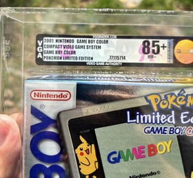 VGA 85+ Nintendo Game Boy Color Pokemon Gold Silver Limited Gameboy Not Wata PSA