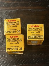 3 Boxes Kodak Vericolor II Professional Color Negative Film VPS 135-36 / 135-20