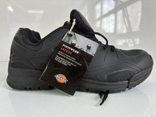 New Dickies Spectre Steel Toe Work Shoes Mens 9.5 Black Safety Toe