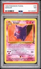 1999 POKEMON FOSSIL #20 GENGAR PSA 7