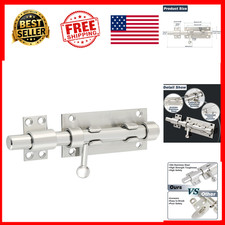 Shed Door Latch Sliding Bolt Lock 6 Inch 304 Stainless Steel Gate Security Lock