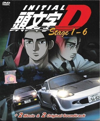 Initial D Stage 1-6 + 2 Filme + 2 Soundtrack Box Set Anime DVD Englisch Sub
