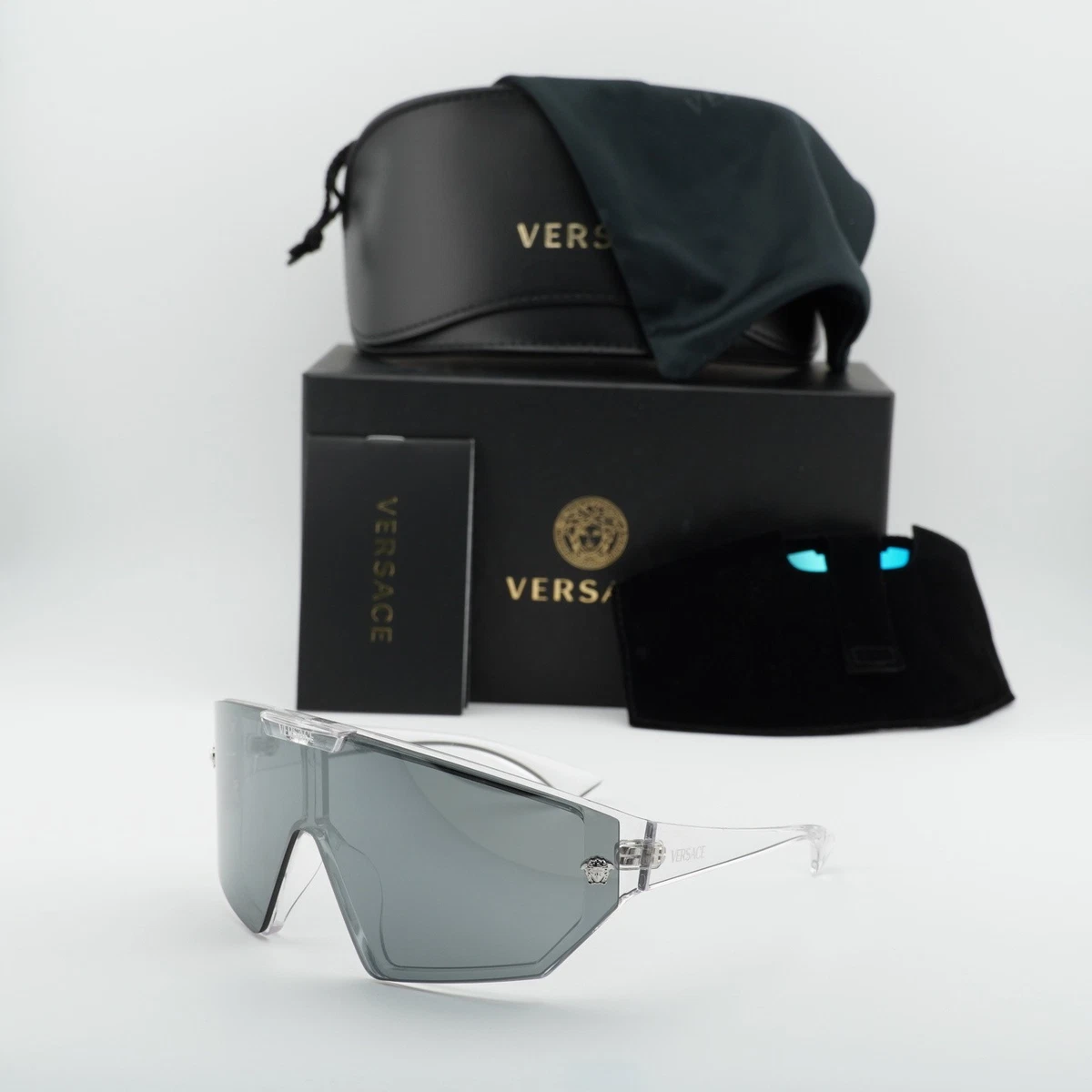 NWOT Versace VE2168 Purple Mirrored Sunglasses Sunglasses Versace VE 2168 (1377T3) VE2168 O2168 Woman  main image 4