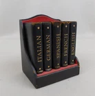 Vintage 60s Cartier Branded Burgess & Bowes Midget Dictionaries Bookstand #C712