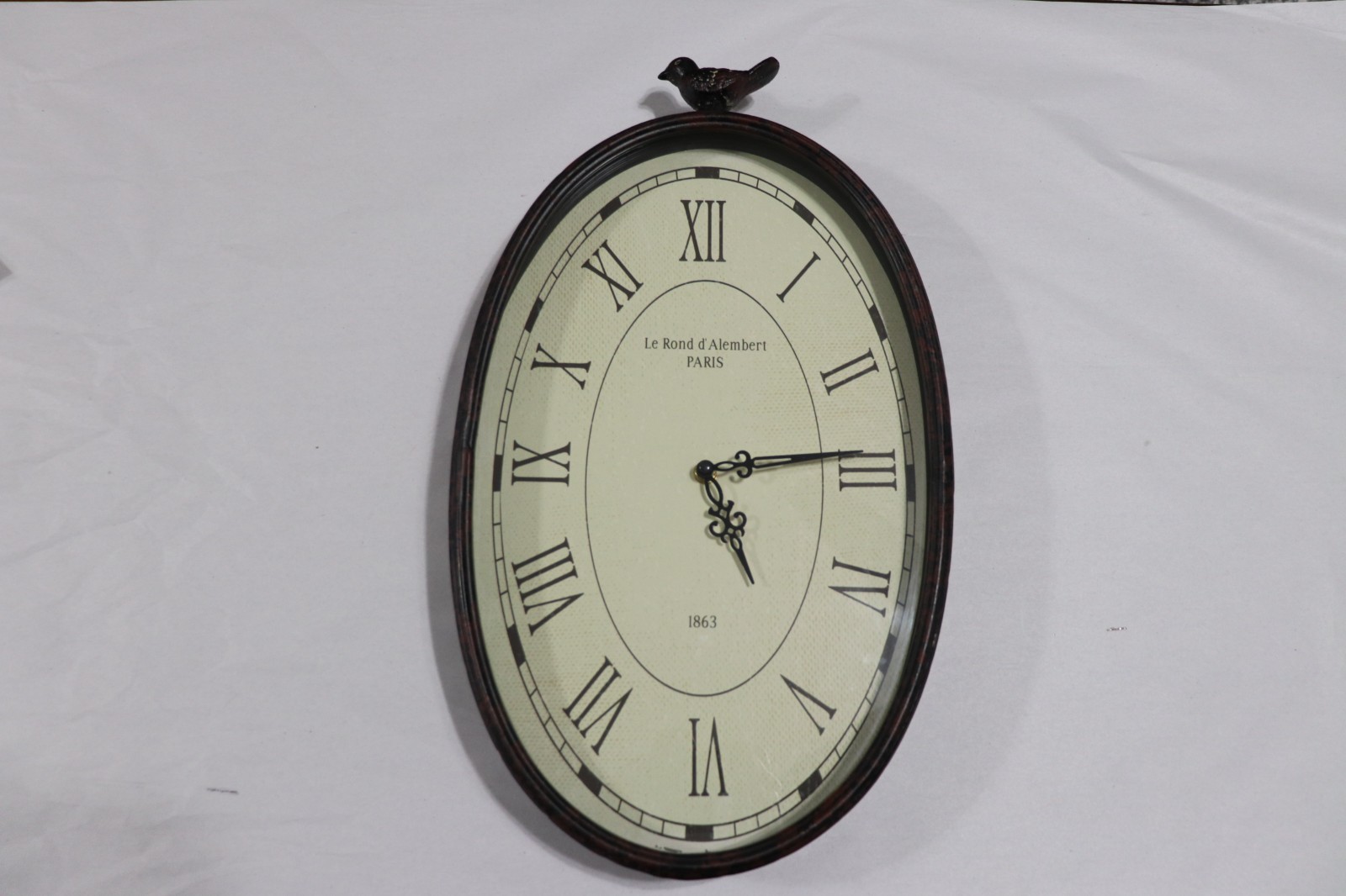 Large Stratton Home Decor Antique Style Oval Metal Wall Clock With Bird SHD 0009 photo Large Stratton Home Decor Antique Style Oval Metal Wall Clock With Bird SHD 0009 featured image