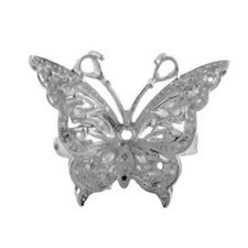 Semi Mount Ring Butterfly Design Ring Sterling Silver Ring for Women/Girls