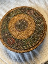 Beautiful Antique Victorian Basket With Lid